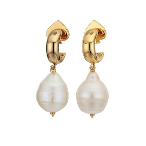 KATE SPADE Candy Drops Enamel Pearl Mini Hoops